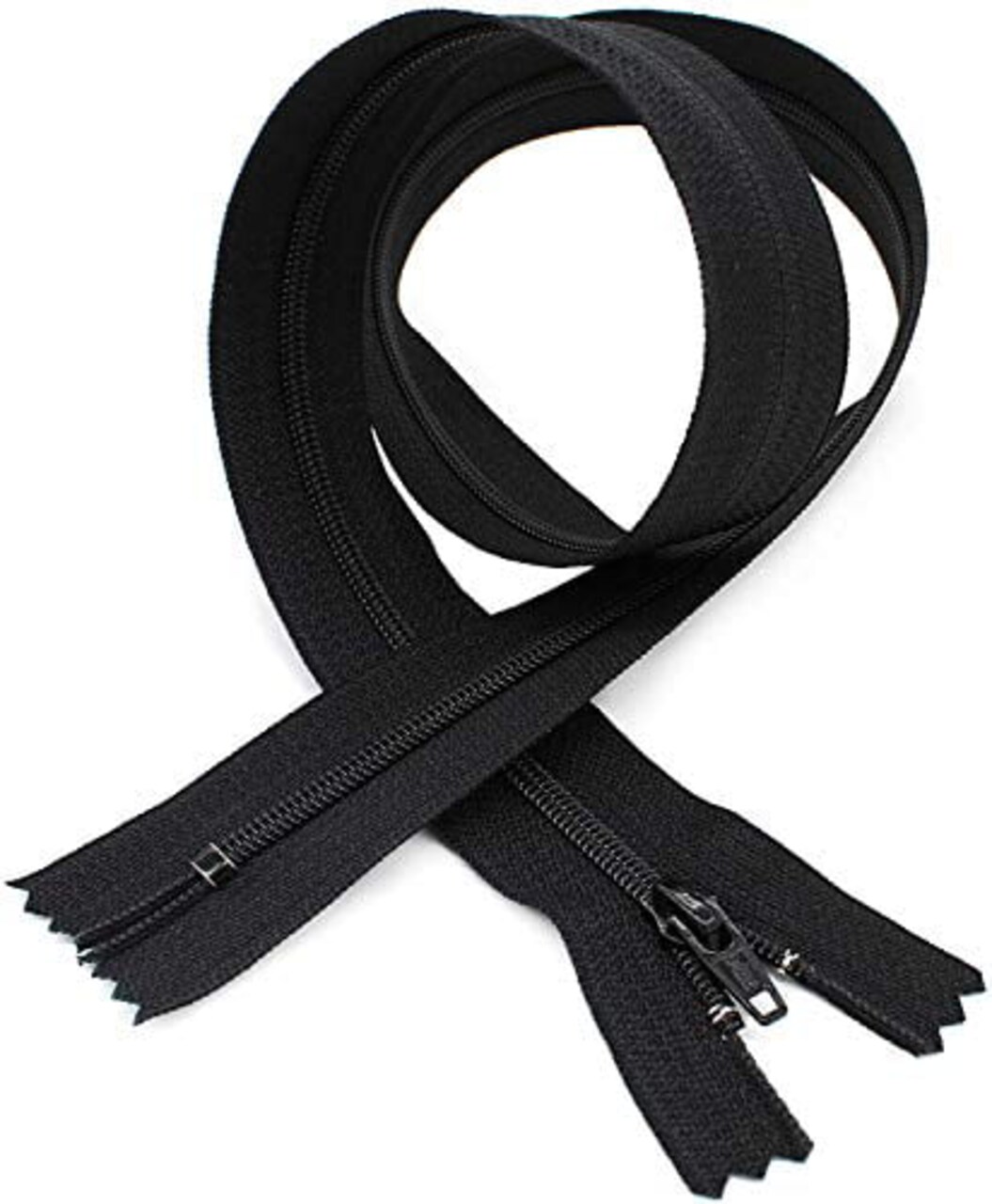 #4.5 Black Closed Bottom Slipcover & Upholstery YKK Zipper - Color Black - Choose Your Length - Made in The United States (1 Zippers Per Pack) (48" Inches)